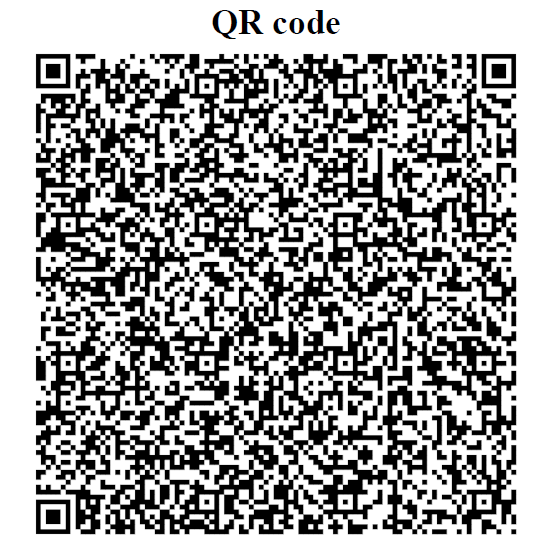 QR code for payment