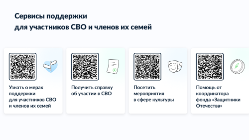 Информационные ресурсы о мерах социальной поддержки для участников специальной военной операции и членов их семей